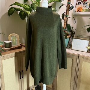 a new day Olive Green Turtleneck Sweater